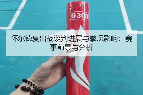 怀尔德复出战谈判进展与拳坛影响：赛事前景与分析 - kaiyun